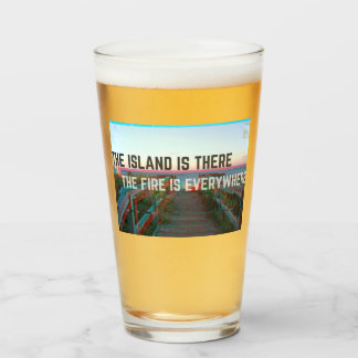 glitch pint glass