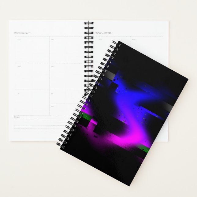 Glitch Plasma Black Planner (Display)