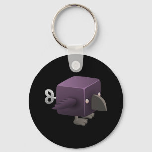Glitch rook cubimal key ring