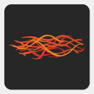 Glitch Spices saffron Square Sticker