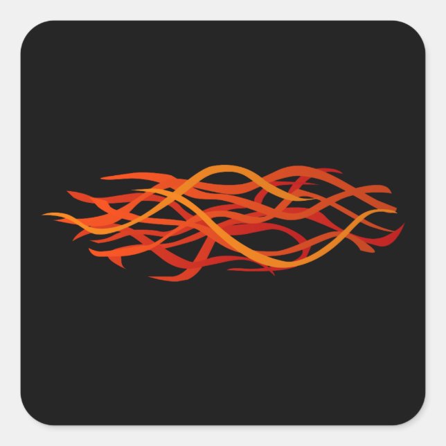 Glitch Spices saffron Square Sticker (Front)