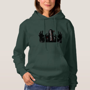 Glitch Streetwear Hoodie for Women