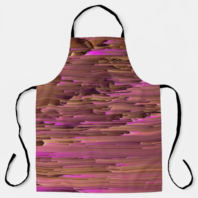 glitch Texture Overlays TV Vintage Frame Filmsback Apron (Front)