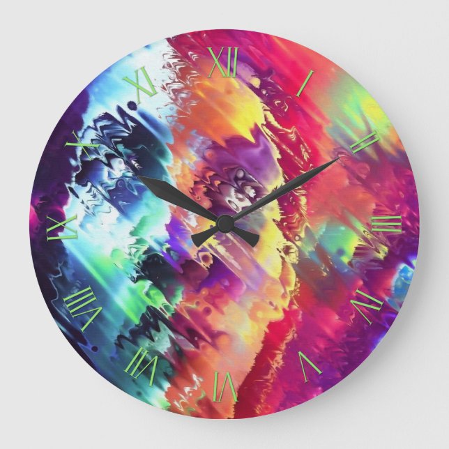 Glitch vision large clock (Front)