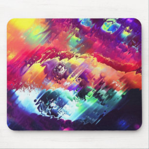 Glitch vision mouse mat