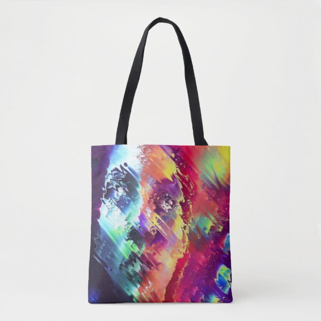 Glitch vision tote bag (Front)