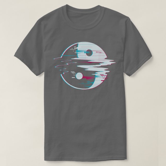 Glitch Yin Yang T-Shirt (Design Front)