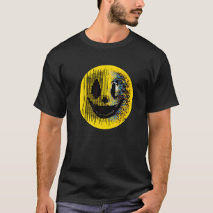 Glitchcore Digital Face - Algorithmic Art - Digita T-Shirt