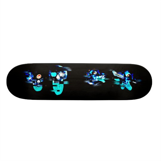 Glitching out skateboard decks