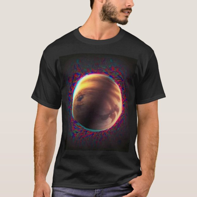 Glitchy Planet  T-Shirt (Front)