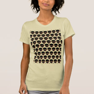 Glitchy Skull Colourful Shades of Death T-Shirt