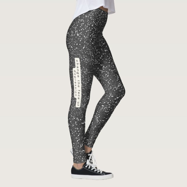 Glitter2_ Change the Face of Depression Leggings (Right)