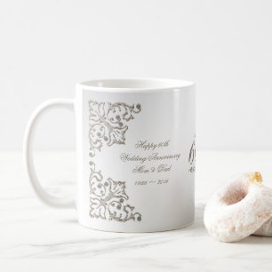 Glitter 60th Diamond Wedding Anniversary Mug