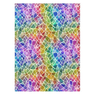Glitter Abstract Geometric Octagon Tablecloth