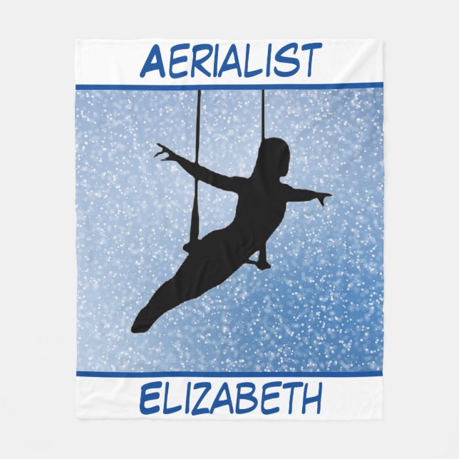 Glitter Aerialist Fleece Blanket (Front)