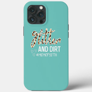 Glitter And Dirt Mum Of Both Leopard iPhone 13 Pro Max Case