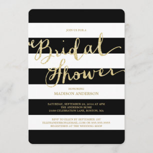 Glitter and Glam   Bridal Shower Invitation