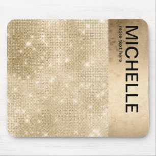 Glitter and Shine Gold ID673 Mouse Mat