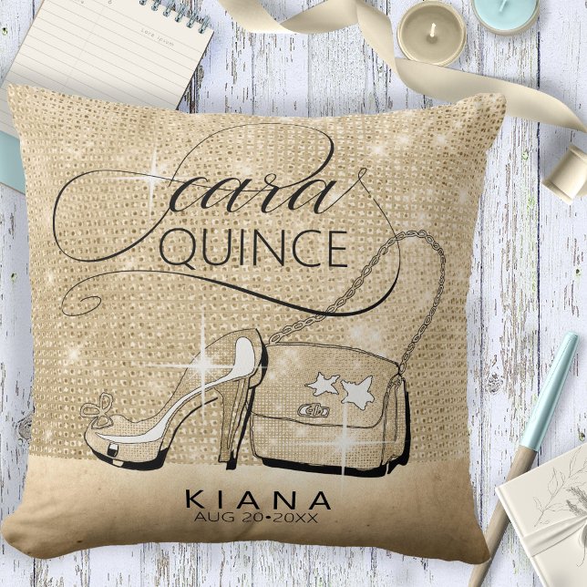 Glitter and Shine Quinceanera Gold ID701 Cushion (Creator Uploaded)