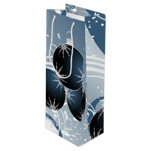 Glitter And Sparkle Ornaments Wine Gift Bag
