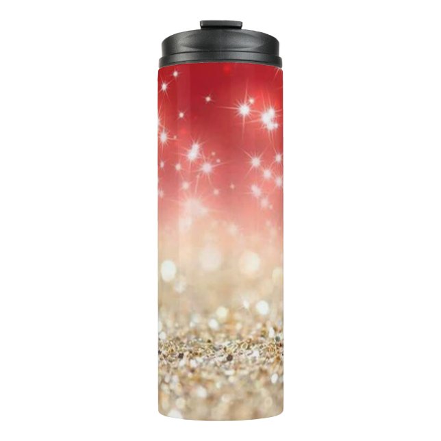 Glitter and Sparkles Thermal Tumbler (Front)