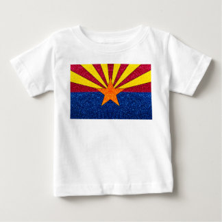 Glitter Arizona flag baby tshirt