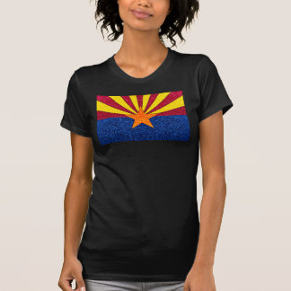 Glitter Arizona flag ladies tshirt