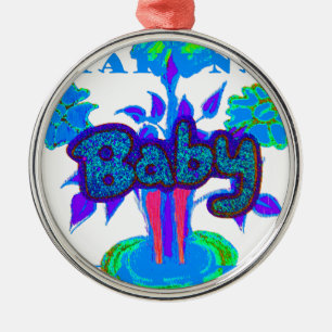 Glitter Baby Hakuna Matata gifts.png Metal Tree Decoration