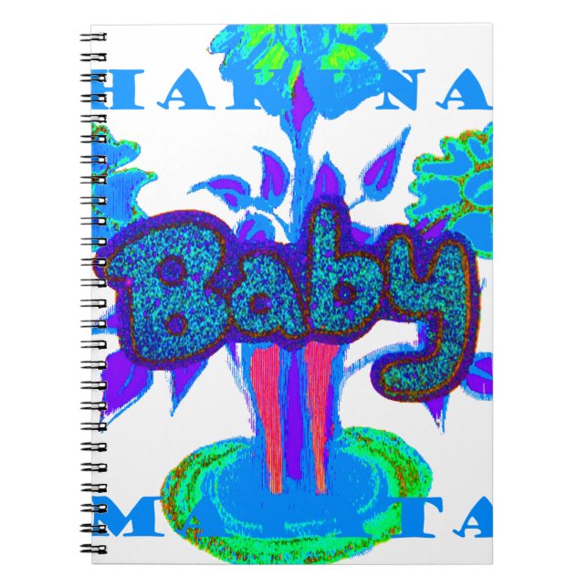Glitter Baby  Hakuna Matata gifts.png Notebook (Front)