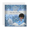 Glitter Baby Shower Boy Blue Little Prince Bunnies