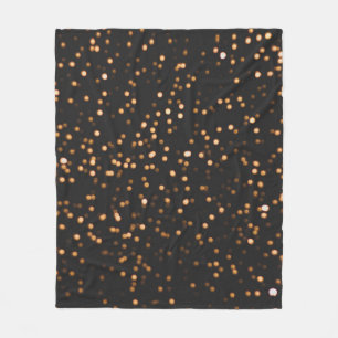 Glitter background gold texture fleece blanket