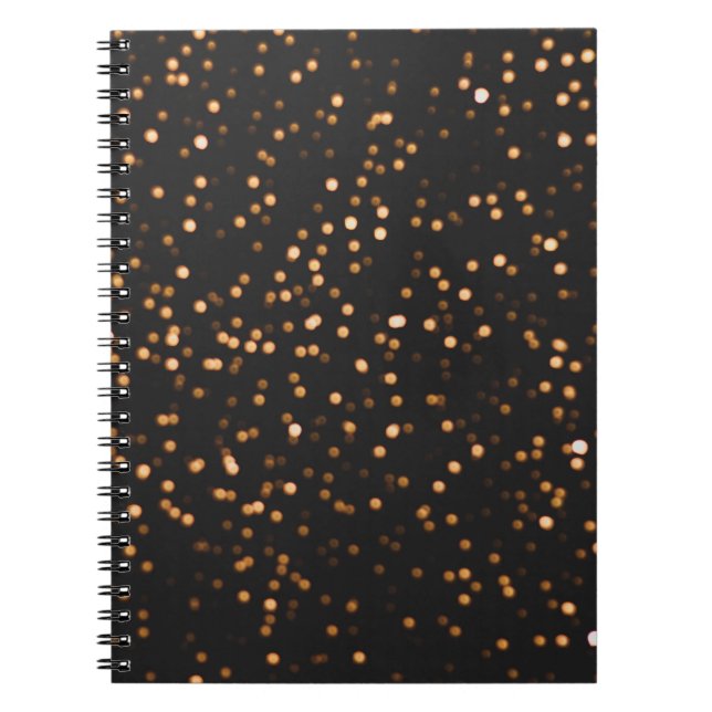 Glitter background gold texture notebook (Front)