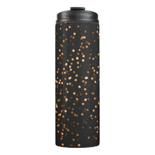 Glitter background gold texture thermal tumbler