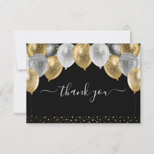 Glitter Balloons Thank You