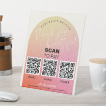 Glitter Beauty Salon QR Code Contactless Pay