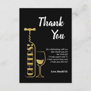 glitter, beer, wine, adult, thank you card