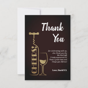 glitter, beer, wine, adult, thank you card