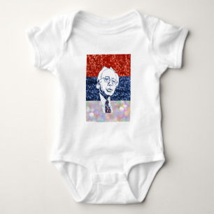 glitter bernie sanders baby bodysuit