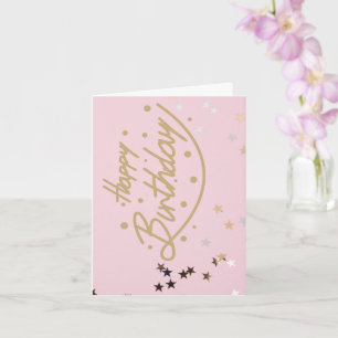 Glitter Birthday Card for Her