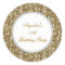 Glitter Birthday Party Gold Diamond Trim Any Age
