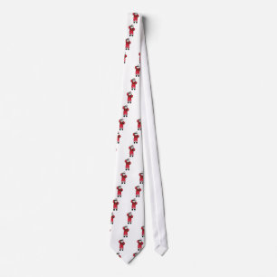 glitter black santa claus tie