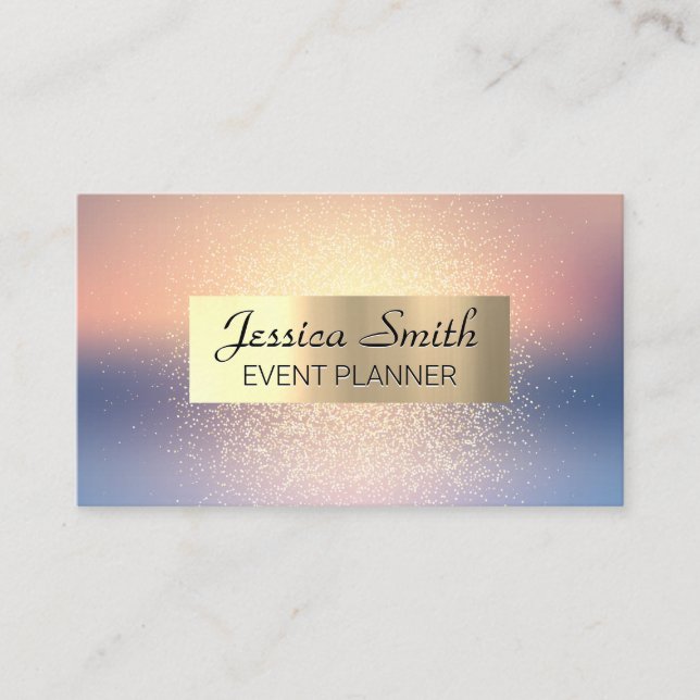 Glitter Blend Background Business Card (Front)