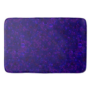 Glitter bokeh sparkle print bath mat
