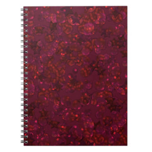 Glitter bokeh sparkle print notebook