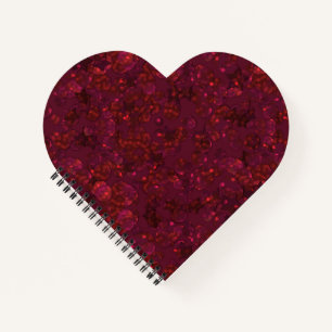 Glitter bokeh sparkle print notebook