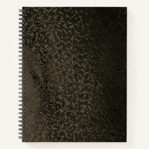 Glitter bokeh sparkle print notebook