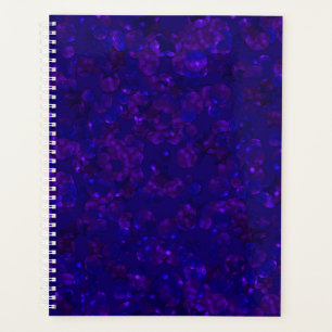 Glitter bokeh sparkle print planner