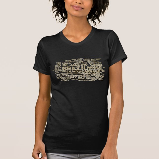 Glitter BRAZIL T-Shirt (Front)