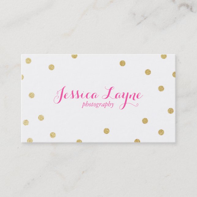 Glitter Business Cards (Front)
