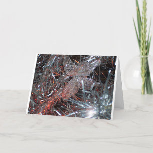 Glitter Butterfly Holiday Card